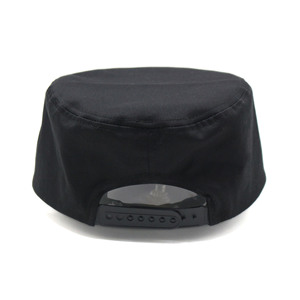 Factory Low MOQ Custom 3D Embroidery Flat Brim Cotton <strong>Red</strong> Flat <strong>Top</strong> <strong>Hats</strong> - Product Image 4