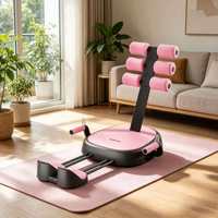 Appareil d'assistance aux sit-ups multifonctionnel pour la maison avec bandes de résistance, conception compacte et pliable pour l'exercice abdominal à domicile