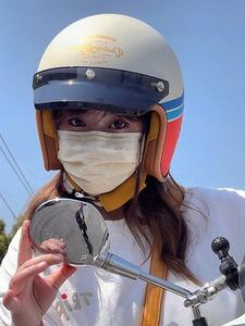 Casque de moto ouvert pour <span class=keywords><strong>homme</strong></span>/femme, utilisation de vélo électrique/scooter, visière transparente, homologué DOT, ABS, libération rapide, conduite - Product Image 5