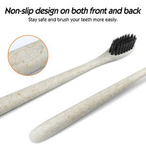 ערכת ציוד לאמבטיה במלון, מברשת שיניים מתכלה איכותית, קשית מותאמת אישית, מברשת שיניים מפלסטיק עם סיבי פחמן, ערכת אמבטיה למלון - Product Image 3