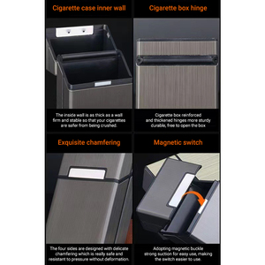 <span class=keywords><strong>Étui</strong></span> rigide portable et personnalisé pour hommes, <span class=keywords><strong>étui</strong></span> de protection en alliage d'aluminium - Product Image 2