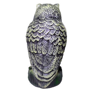 รูปปั้นนกฮูก 360 องศา ทำจากพลาสติก กันน้ำ เป็นมิตรกับสิ่งแวดล้อม ใช้แล้วทิ้ง สำหรับดักจับสัตว์รบกวนในสวน/ลานบ้าน  พร้อมผงไล่นกที่มีประสิทธิภาพ - Product Image 4