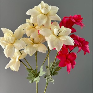 Fleurs artificielles Pingping à 6 têtes, en soie réaliste, pour décoration de mariage, accessoires de photographie extérieure, décoration intérieure - Product Image 2