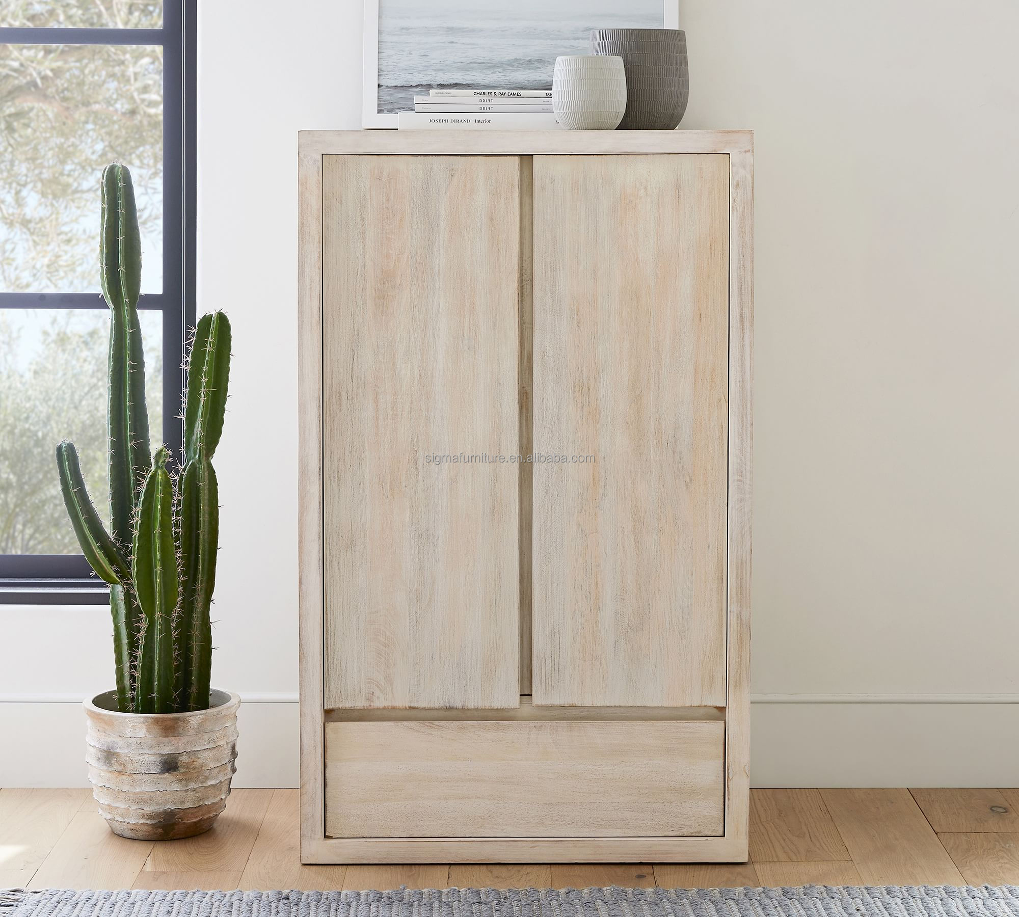 luxury vintage wooden jewelry armoire modern bedslit wardrobe with clothing rod