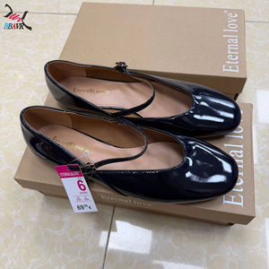 Mocasines Mary Jane Ligeros con Cordones, Diseño Plano y Correa en el Tobillo, Suela de Goma y Forro de Microfibra - Product Image 3