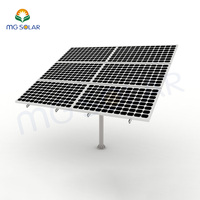 Système solaire personnalisé, Structure de pôle, montage PV, support solaire en acier galvanisé au sol