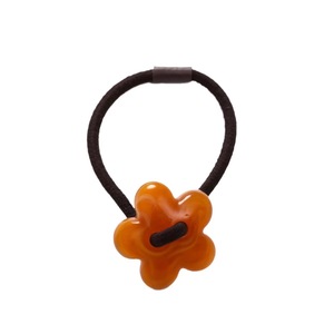 Élastique à cheveux en acrylique style coréen pour filles, accessoires pour cheveux à usage quotidien avec bande en tissu et fabrication artisanale - Product Image 3