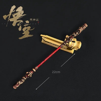 22CM Super Ventes Flash BLACK MYTH WUKONG Roi Singe 1/1 Grande Taille Modèle Bâton Doré Figurine Anime Personnage de Dessin Animé