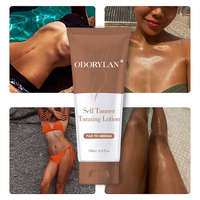 Lotion autobronzante pour un teint clair à moyen avec des ingrédients naturels et biologiques, lotion pour hommes et femmes