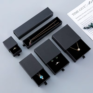 Drawer Style Jewelry Gift Box Luxury Slide Pull Out Jewelry <b>Storage</b> Case Elegant Gift Box for Necklace <b>Ring</b> Earrings Jewelry - Product Image 3