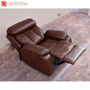मल्टी फंक्शनल सिंगल लेदर मसाज सोफा चेयर रिक्लाइनर लिविंग रूम एक्सेंट चेयर - Product Image 4