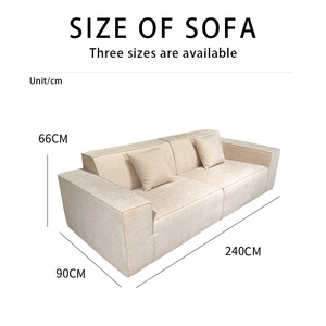 Nhà phòng khách đồ nội thất Bông Vải Lanh flannel nén nén <span class=keywords><strong>sofa</strong></span> gói nhỏ Bộ <span class=keywords><strong>sofa</strong></span> có thể được tùy chỉnh - Product Image 2
