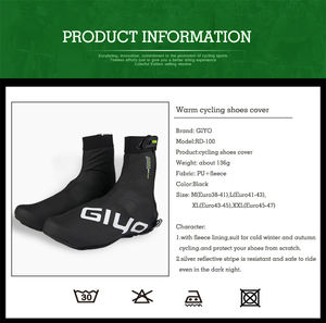 Copriscarpe da Ciclismo <span class=keywords><strong>Invernali</strong></span> GIYO per Uomo e Donna, Copriscarpe Impermeabili per Bici da Corsa e <span class=keywords><strong>MTB</strong></span> - Product Image 6