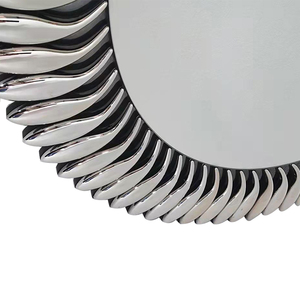 Miroir mural en <span class=keywords><strong>verre</strong></span> argenté en forme de diamant de <span class=keywords><strong>cristal</strong></span> scintillant de luxe moderne en gros, tailles personnalisables, design contemporain - Product Image 6