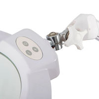 Lampe Loupe LED Ergonomique à Fixation par Pince, Sans Distorsion, avec Bras Flexible et Éclairage Intégré