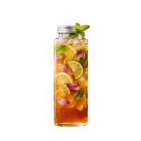 Groothandel 500ml cilinder PET sapfles met schroefdop Model VD500-3316 Directe productie Vietnam OEM ODM opties beschikbaar