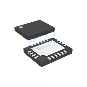 ผู้ผลิตชิ้นส่วนอิเล็กทรอนิกส์ ชิปจัดการพลังงาน (PMIC) ชิปควบคุมแรงดันไฟฟ้าแบบ buck พร้อมใช้งาน (IC REG CTRLR BUCK)  20QFN 20 WFQFN แบบมีแผ่นต่อสาย (Exposed Pad) รุ่น LTC3835IUFD # TRPB - Product Image 1