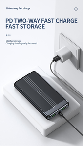 Voyage multi 20 <span class=keywords><strong>000</strong></span> mah banque de puissance chargeur portable banque de puissance <span class=keywords><strong>30</strong></span>,800mah écran lcd câble intégré banque de puissance de charge rapide 3a - Product Image 2