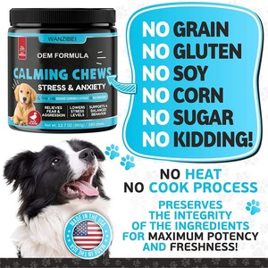OEM Formula Only Natural Pet Relax Calming Support Soft Chews <span class=keywords><strong>pour</strong></span> chiens Soutien comportemental et favorise la relaxation et le confort - Product Image 4