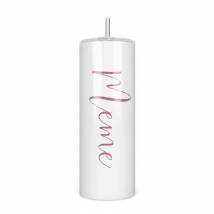 Tumbler in Acciaio Inox da 20oz con Memoriale 'Nonna' - Tazza da Viaggio Bianca per Mamma - Idea Regalo per la Festa della Mamma - Product Image 2