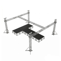 F34 Certificat TUV 12'' x 12'' Treillis à boulons en aluminium à installation rapide pour éclairage DJ, treillis de scène pour enceintes et tour de levage