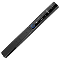 YAGU 3D reconnaissance faciale empreinte digitale tenir les mains serrure lunette étroite téléphone portable en aluminium serrure à code de porte serrure de porte intelligente automatique