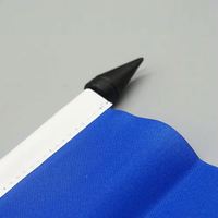 Drapeaux de bureau d'Haïti, drapeaux de négociation et mini-drapeaux nationaux sur base en plastique, ornements personnalisables