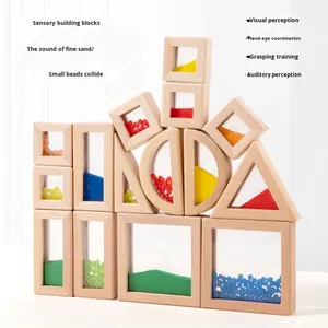 Jouets d'empilage en bois pour enfants, blocs arc-en-ciel créatifs, jouets Montessori pour enfants, boîte de couleurs lumineuses pour bébés et tout-petits, écologiques, <span class=keywords><strong>CPC</strong></span> CE EN71 - Product Image 4