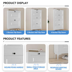 <span class=keywords><strong>Meuble</strong></span> <span class=keywords><strong>à</strong></span> <span class=keywords><strong>chaussures</strong></span> mural ultra-fin et solide <span class=keywords><strong>à</strong></span> 2 niveaux pour entrée de maison et <span class=keywords><strong>petit</strong></span> appartement - Product Image 4