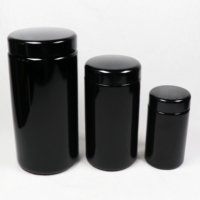 5 10 15 20 30 50 100 150 200 250 300 g 400 500 1000 ml Bouteille en verre ultraviolet à large bouche UV noir Mir sur bocal en verre