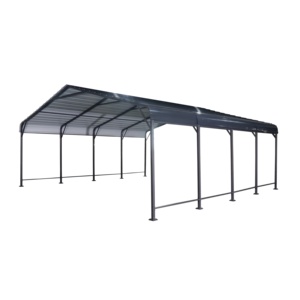 3*6*2.6m <span class=keywords><strong>Carport</strong></span> Moderno de Aço Galvanizado com Teto Rígido, Garagem de Estacionamento Rápida, Tenda Gazebo Fácil de Montar para Jardim - Product Image 3