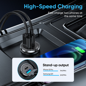 JOYROOM <span class=keywords><strong>Original</strong></span> Usb C <span class=keywords><strong>Cargador</strong></span> <span class=keywords><strong>de</strong></span> coche Carga súper rápida Pd Puertos duales 45W Cable Adaptador <span class=keywords><strong>de</strong></span> coche para teléfono <span class=keywords><strong>Samsung</strong></span> - Product Image 4