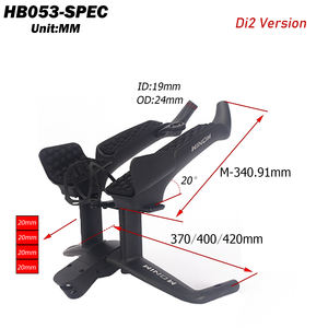 Guidon Winowsports New Gloss HB053 en fibre de carbone, 20 degrés, pour <span class=keywords><strong>vélo</strong></span> de route TT, <span class=keywords><strong>triathlon</strong></span>, contre-la-montre, compatible Di2 - Product Image 2