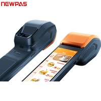 Newpas Q6Pro modelo 5,5 pulgadas pantalla táctil dispositivo POS 2G/3G/4G/WIFI/GPS impresión de alta velocidad incorporada 80 mm/s 58mm Mini impresora