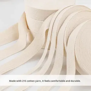 Nastro in Cotone Cinese Semplice Disponibile, Striscia a Spina di Pesce Bianca e Nera, Accessorio <span class=keywords><strong>per</strong></span> Abbigliamento, Bordatura <span class=keywords><strong>per</strong></span> Colletti - Product Image 4