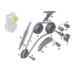 ปะเก็นฝาครอบโซ่ไทม์มิ่ง Huimen รุ่น 11317631972 N013827.2 สำหรับ BMW Audi Volkswagen Citroen - Product Image 2