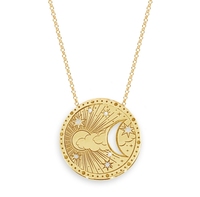 Acier inoxydable. Nouveau collier pendentif minimaliste avec carte de tarot. Chaîne de cou pour pull style minimaliste Ins. 18K