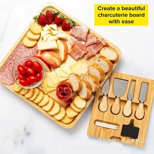 Pengzhan Wooden Charcuterie Board <b>Set</b> With <b>Cheese</b> <b>Knives</b> For Party Serving - Product Image 1