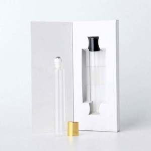 Perfume Sample Cosmetic Packaging Travel Cylinder Transparent <b>Pump</b> Sprayer Empty 10ml 30ml 50ml Glass Screen Printed with Box - Product Image 5