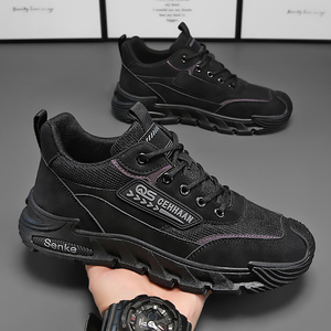 Zapatos Casuales de Malla Transpirable para Hombre, con Cordones, Estilo Retro, Antideslizantes, para Caminar en Todas las Estaciones - Product Image 2