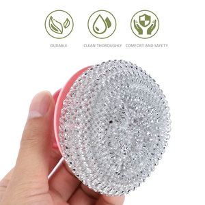 Nouvelle arrivée réutilisable vaisselle lavage fil d'acier inoxydable épurateur éponge récureur - Product Image 2