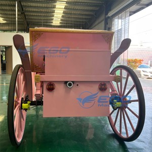 Carruaje de Caballos Victoria para Turismo, de Bajo Precio y Alta Demanda, Color Rosa, para Bodas al Aire Libre y Viajes, Carruaje Eléctrico sin Caballos - Product Image 6