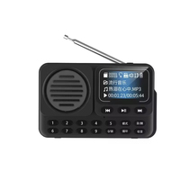 Radio MP3 L18 BT avec affichage des paroles pour les personnes âgées, petit haut-parleur, lecteur de musique portable, son stéréo, radio avec lecture chronométrée