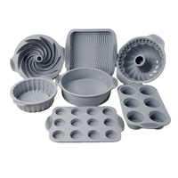 Moules à gâteau ronds en silicone résistants à la chaleur pour four domestique, idéaux pour la cuisson de pains et de gâteaux, en stock
