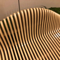 Fabricant de table à manger paramétrique en bois massif pour villas