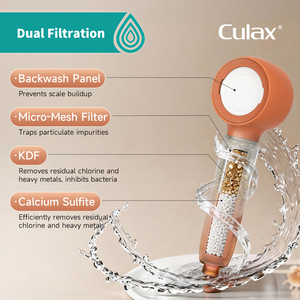 Cabezal de Ducha para el Cuidado de la Piel - Alta Presión, Flujo Suave, Anti-Obstrucción, Ahorro de <span class=keywords><strong>Agua</strong></span>, Filtros de Carbón Activado y Vitamina <span class=keywords><strong>C</strong></span>, Fácil Instalación, 1 Año de Garantía - Product Image 3