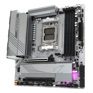 Nouvelle carte mère <span class=keywords><strong>B650M</strong></span> <span class=keywords><strong>AORUS</strong></span> <span class=keywords><strong>ELITE</strong></span> AX ICE White DDR5 AM5 M ATX, chipset AMD B650, double PCIe5.0, sans fil, pour jeux, pour GIGABYTE - Product Image 3