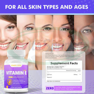 VitaSpring Suplemento Cuidado del Cabello Vitamina <span class=keywords><strong>E</strong></span> Softgel 180 mg 400 Precio <span class=keywords><strong>Halal</strong></span> Vitamina <span class=keywords><strong>E</strong></span> Cápsulas PARA EL Blanqueamiento DE LA Piel Facial - Product Image 3