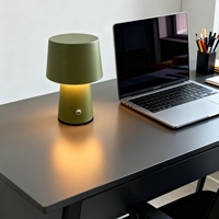Lampe de table LED mini moderne sans fil rechargeable à intensité variable tactile pour la décoration de restaurants, bars, hôtels, cafés et bistrots