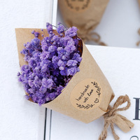 Bouquet miniature séché 100 % naturel fait main, en boîte, prêt à offrir, arrangement de fleurs préservées aux couleurs vibrantes, vente en gros